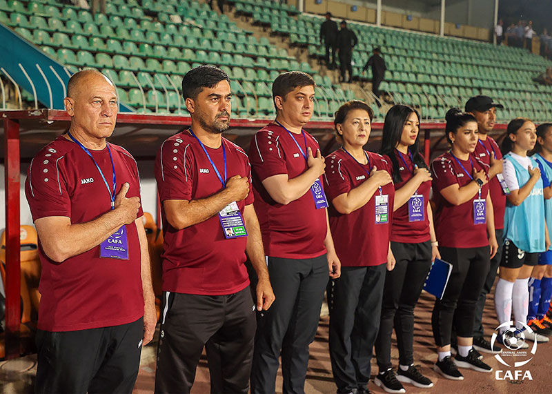 Türkmen futbolçy gyzlar CAFA-2022 çemionatynda Täjigistanyň topary bilen deň oýnady